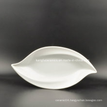 Solid White Color Ceramic Dinner Plate